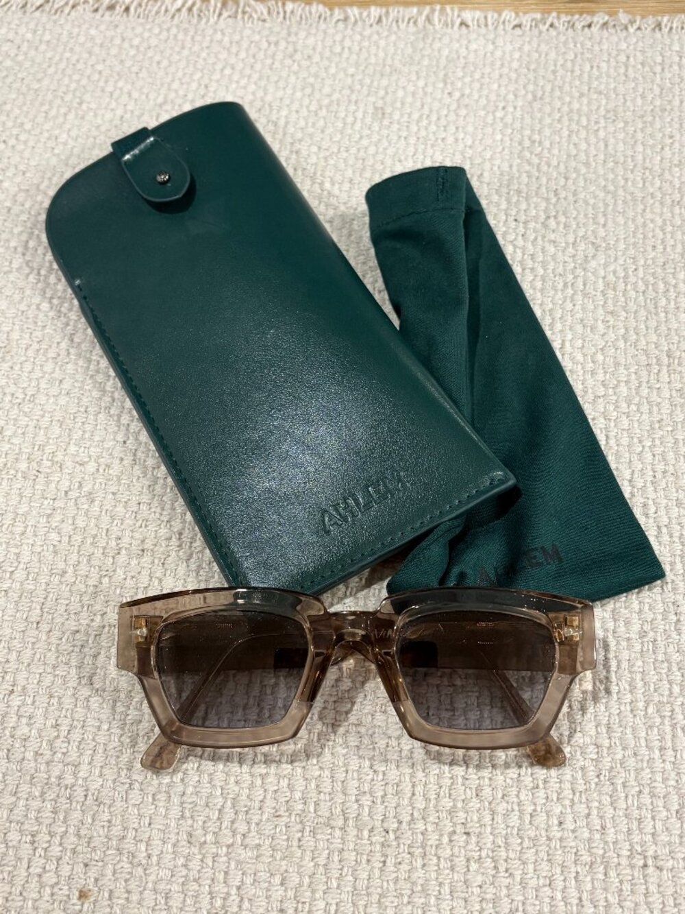 Ahlem Villette Sunglasses - "Coffeelight" (clear/brown) - Made in France